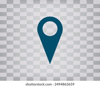 Vector dark color icon on gray checkered background with gradient