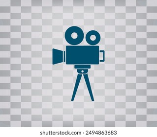 Vector dark color icon on gray checkered background with gradient