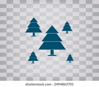 Vector dark color icon on gray checkered background with gradient