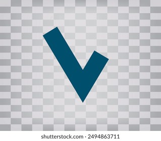 Vector dark color icon on gray checkered background with gradient