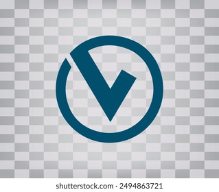 Vector dark color icon on gray checkered background with gradient