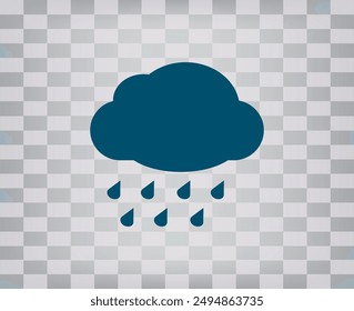 Vector dark color icon on gray checkered background with gradient
