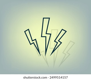 Vector de color oscuro con sombra sobre fondo gris