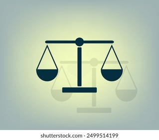 Vector dark color icon with shadow on gray background