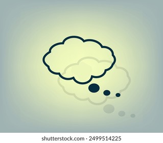 Vector dark color icon with shadow on gray background