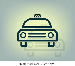 Vector de color oscuro con sombra sobre fondo gris