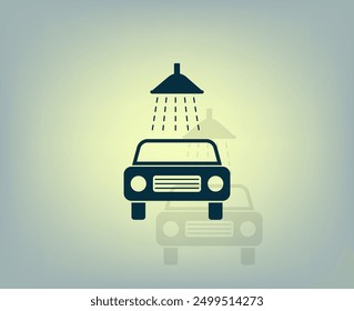 Vector de color oscuro con sombra sobre fondo gris