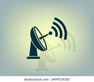 Vector de color oscuro con sombra sobre fondo gris