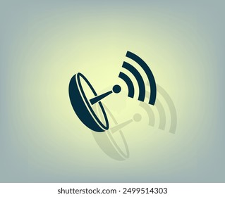 Vector de color oscuro con sombra sobre fondo gris