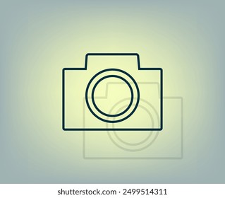 Vector dark color icon with shadow on gray background