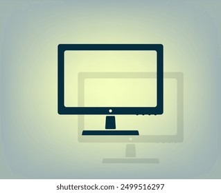 Vector de color oscuro con sombra sobre fondo gris