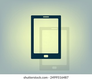 Vector de color oscuro con sombra sobre fondo gris