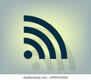 Vector de color oscuro con sombra sobre fondo gris