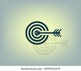 Vector de color oscuro con sombra sobre fondo gris
