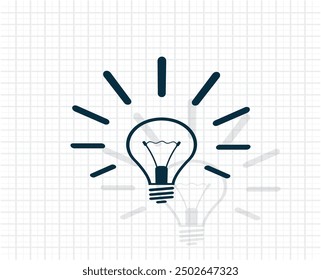 Vector dark color icon with shadow on light checkered background