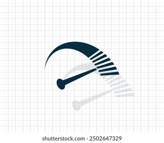 Vector de color oscuro con sombra sobre fondo a cuadros claro
