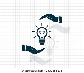 Vector dark color icon with shadow on light checkered background