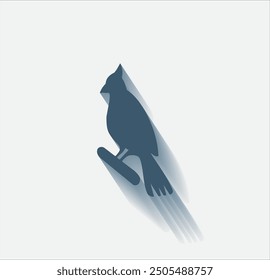 Vector dark color icon with shadow on light background