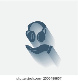 Vector de color oscuro con sombra sobre fondo claro