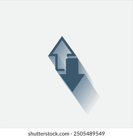 Vector dark color icon with shadow on light background