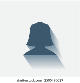 Vector de color oscuro con sombra sobre fondo claro