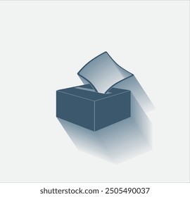 Vector dark color icon with shadow on light background