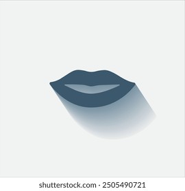 Vector de color oscuro con sombra sobre fondo claro