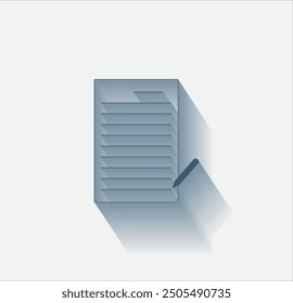 Vector dark color icon with shadow on light background