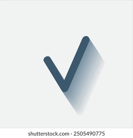 Vector dark color icon with shadow on light background