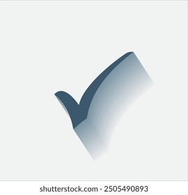 Vector dark color icon with shadow on light background