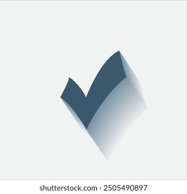 Vector dark color icon with shadow on light background
