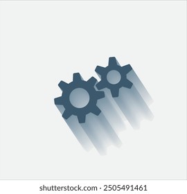 Vector dark color icon with shadow on light background