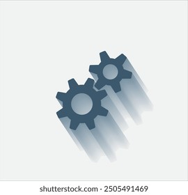 Vector dark color icon with shadow on light background