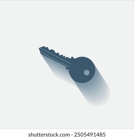 Vector dark color icon with shadow on light background