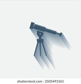 Vector dark color icon with shadow on light background