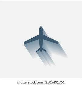 Vector dark color icon with shadow on light background