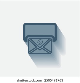 Vector de color oscuro con sombra sobre fondo claro