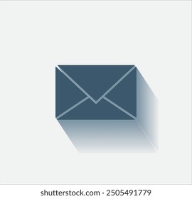 Vector dark color icon with shadow on light background