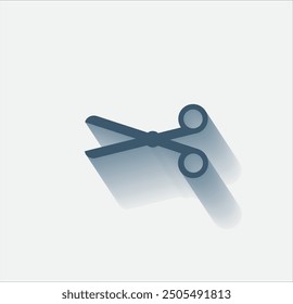 Vector dark color icon with shadow on light background