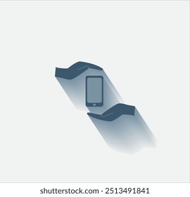 Ícone de cor escura do vetor com sombra no plano de fundo claro