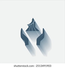 Ícone de cor escura do vetor com sombra no plano de fundo claro