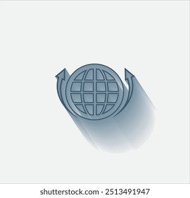 Vector de color oscuro con sombra sobre fondo claro