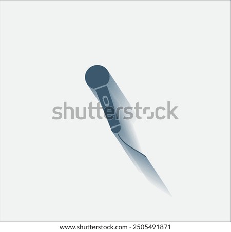 Vector dark color icon with shadow on light background