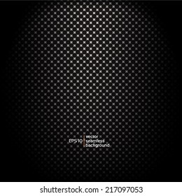Vector dark geometric seamless background from dots