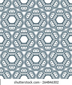vector dark gray psychedelic abstract monochrome seamless pattern white background 