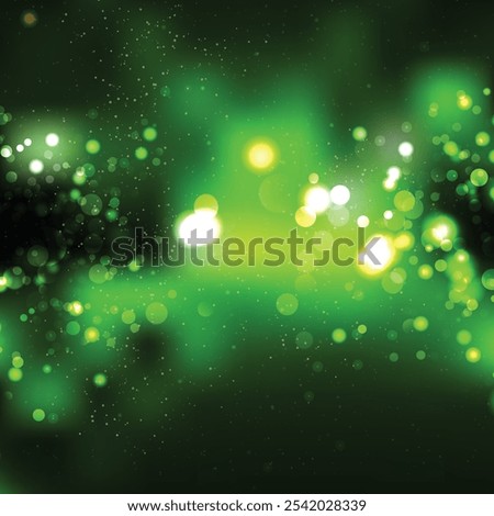 Vector Dark Green Bokeh Background Image