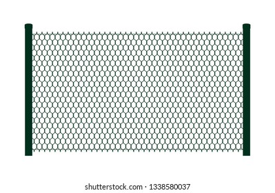 Vector dark green fence