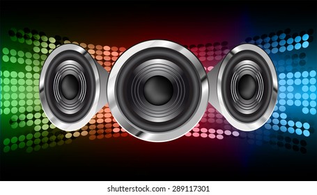 vector dark green red blue sound wave, abstract pulse background. speaker. music. infographics. Technology background for computer graphic website internet and business. loudspeaker
