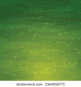 Vector dark green sky with stars background