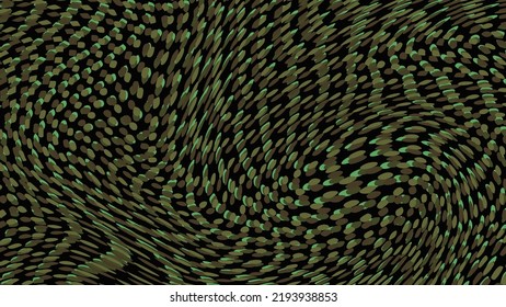 Vektorgrafik, dunkelgrüne Textur, mit Reliefeffekt, bestehend aus geglätteten Polygonen.